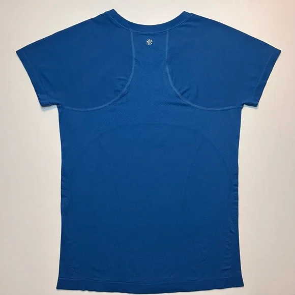 Women’s Athleta Momentum Seamless Tee Mesh Panels Stretch Breathable Sz. S - Picture 6 of 13